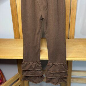 Ruffle Leggings brown size 5